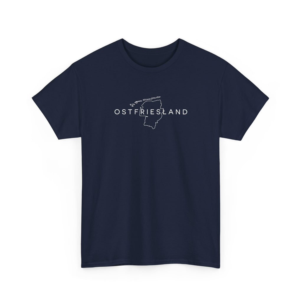 Ostfriesland Minimalistische Karte T-Shirt