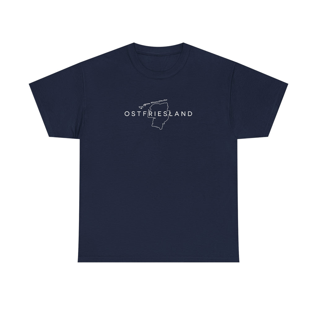 Ostfriesland Minimalistische Karte T-Shirt
