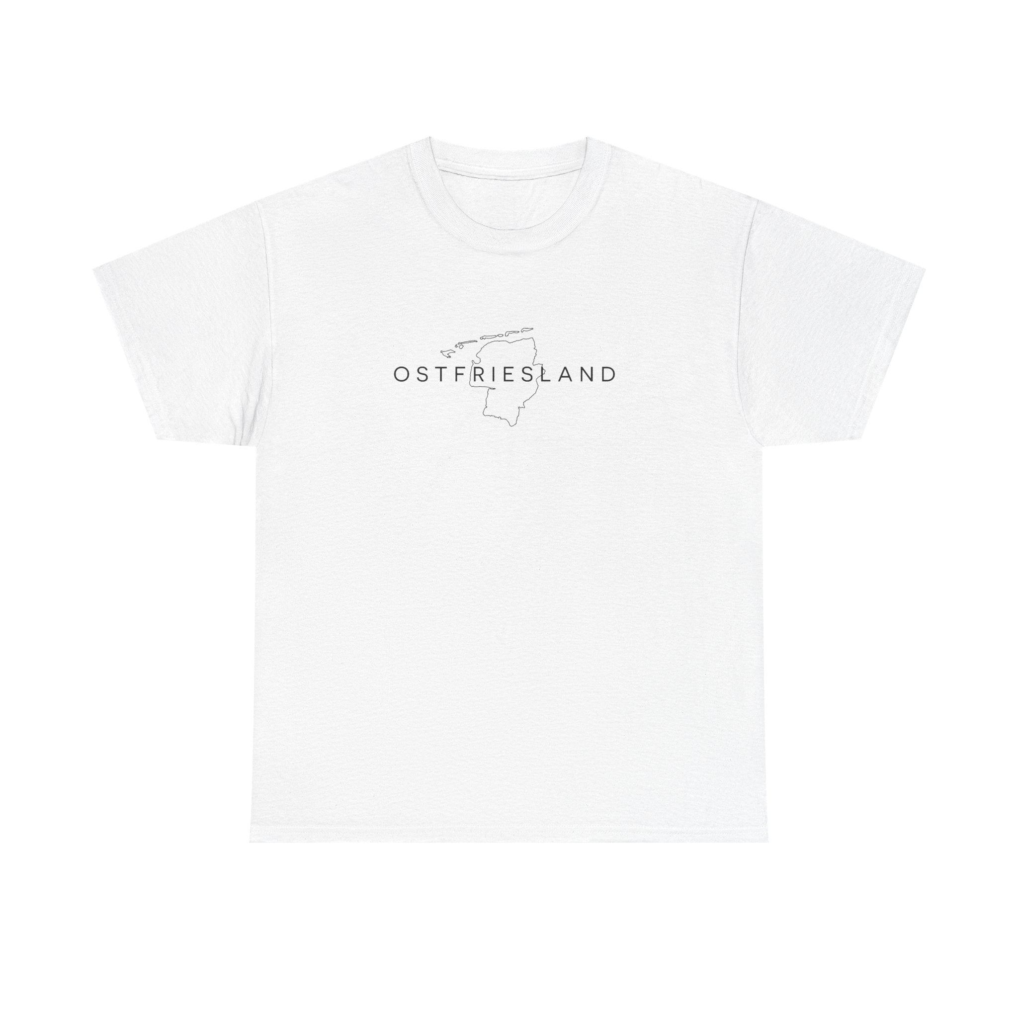 Ostfriesland Minimalistische Karte T-Shirt