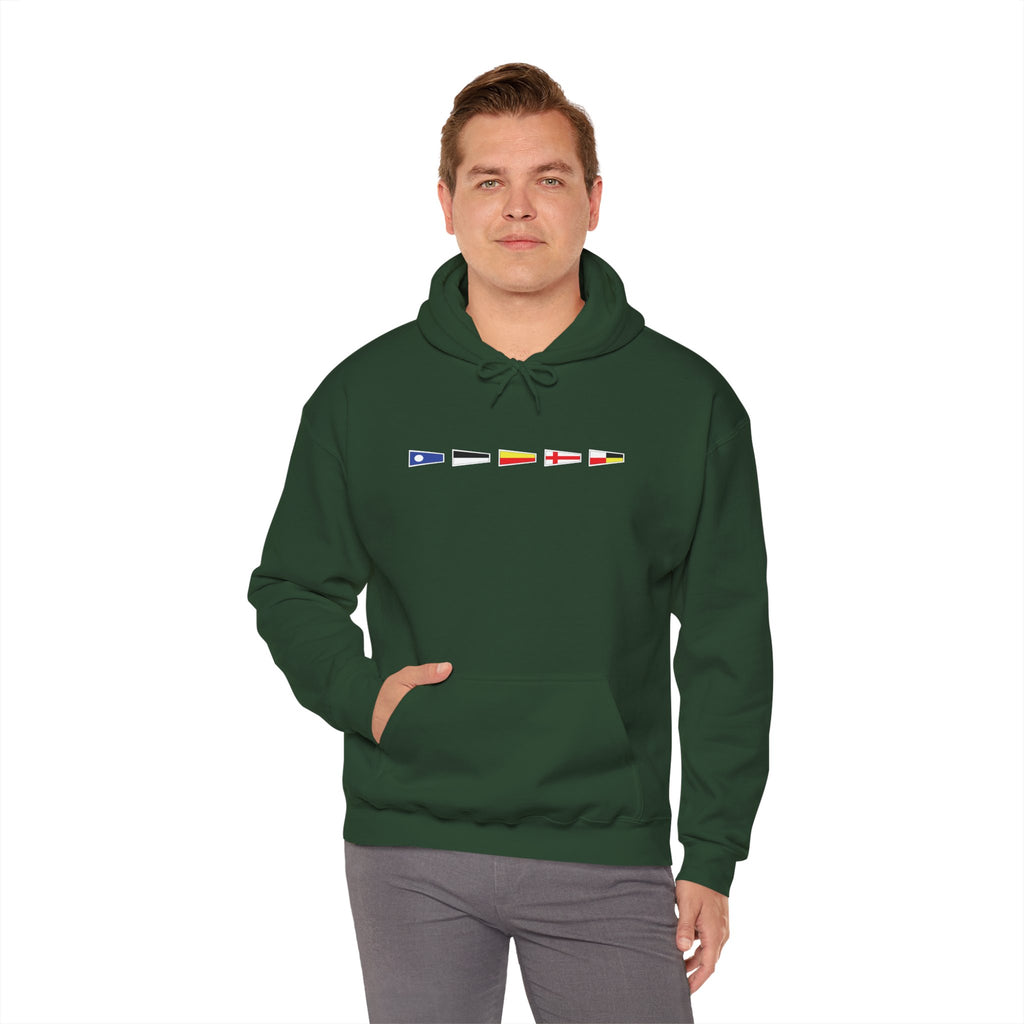 Nautische Flaggen "26789 Leer" Hoodie