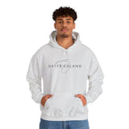 Ostfriesland Karte Hoodie — Minimalistischer Outline Kapuzenpullover