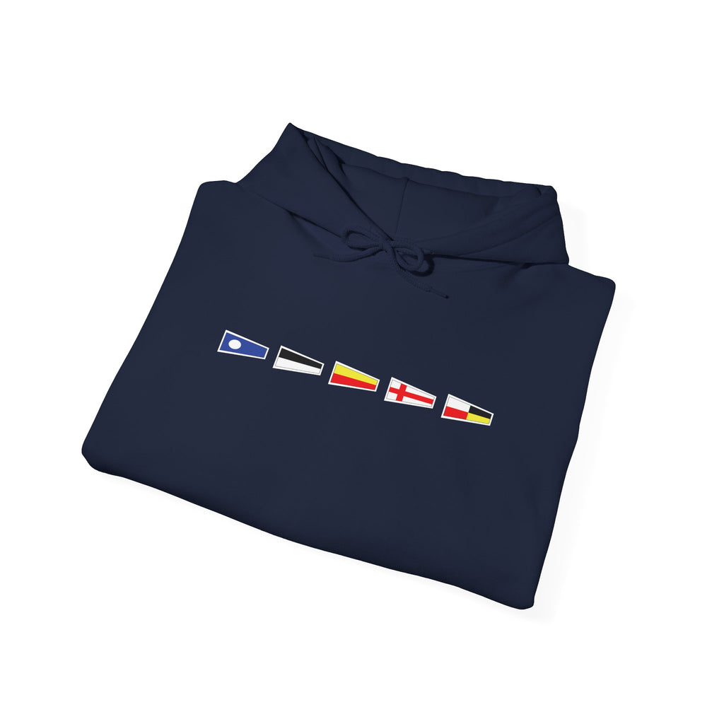 Nautische Flaggen "26789 Leer" Hoodie