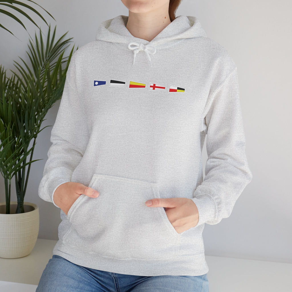 Nautische Flaggen "26789 Leer" Hoodie